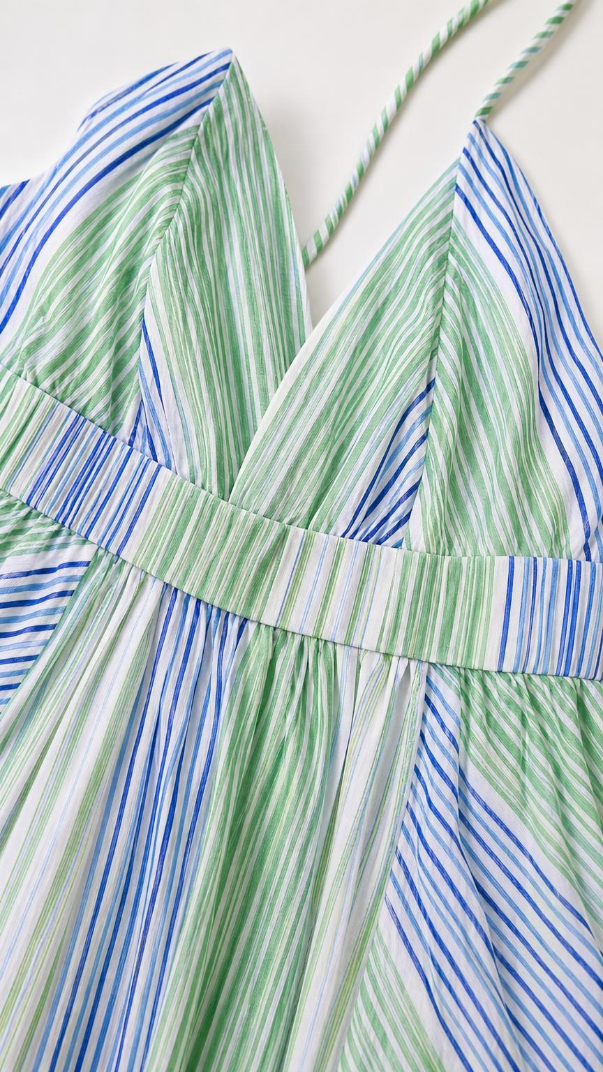 Close-up of bodice and strap details