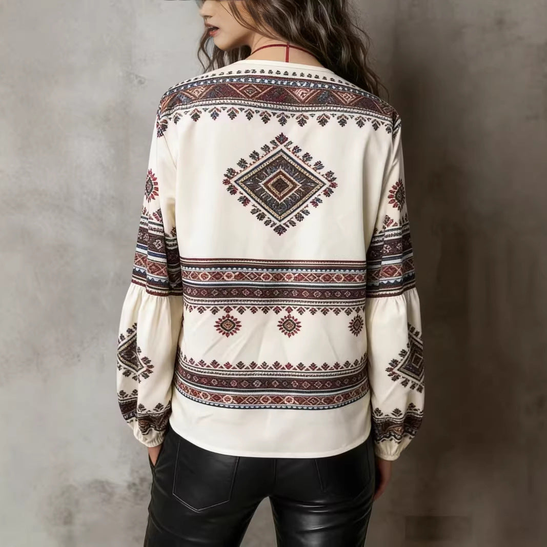 Amazons New Cross-Border Bestseller Ethnic-Style Shirt For The European And American Markets