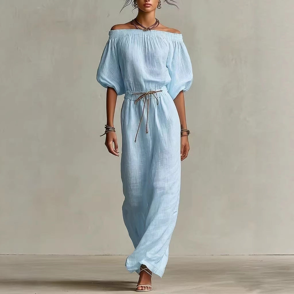 Fashionable Casual Solid-Colored Womens Pants Suit