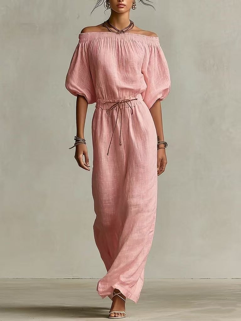 Fashionable Casual Solid-Colored Womens Pants Suit